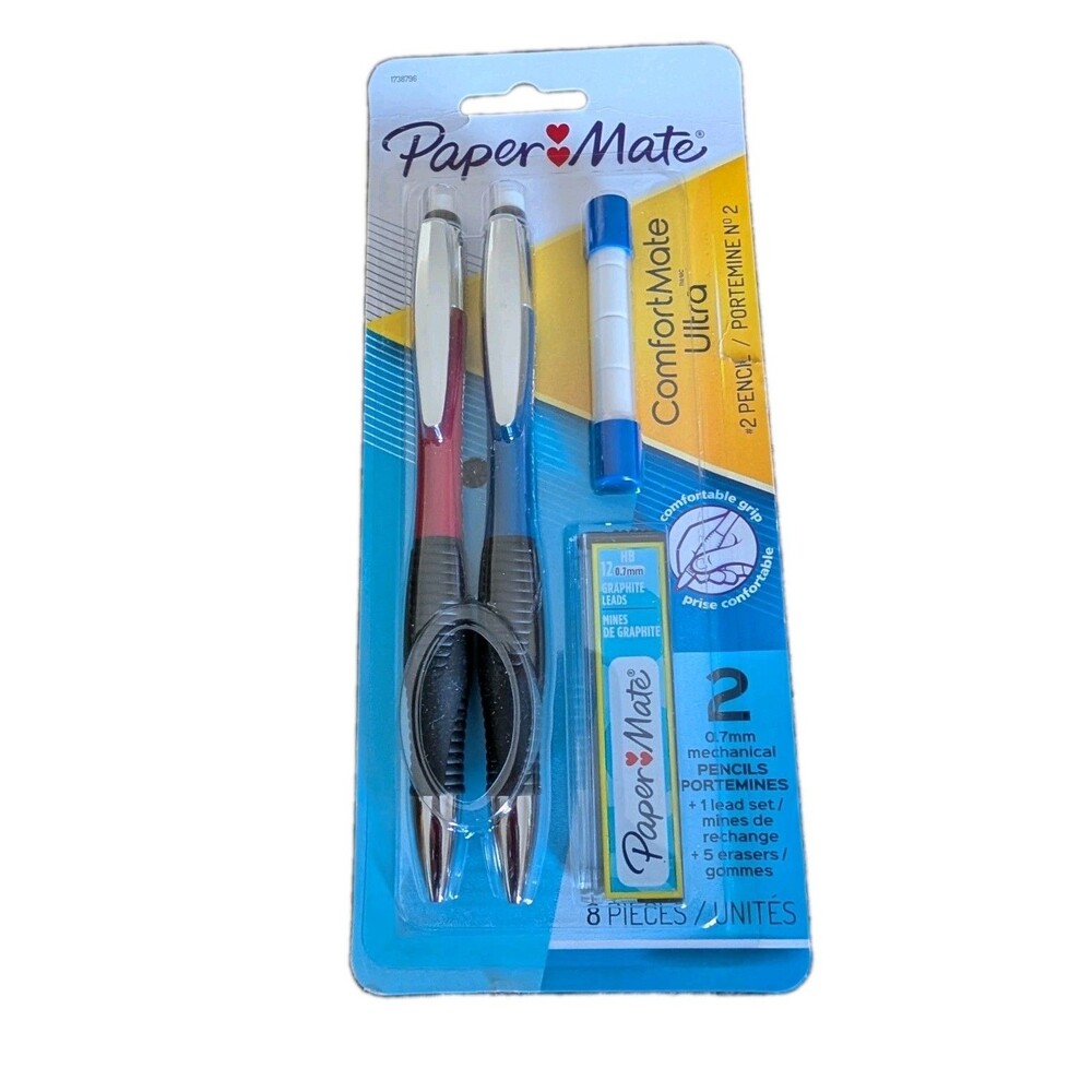 Paper Mate Comfortmate Ultra Mechanical Pencil Starter Set, 2